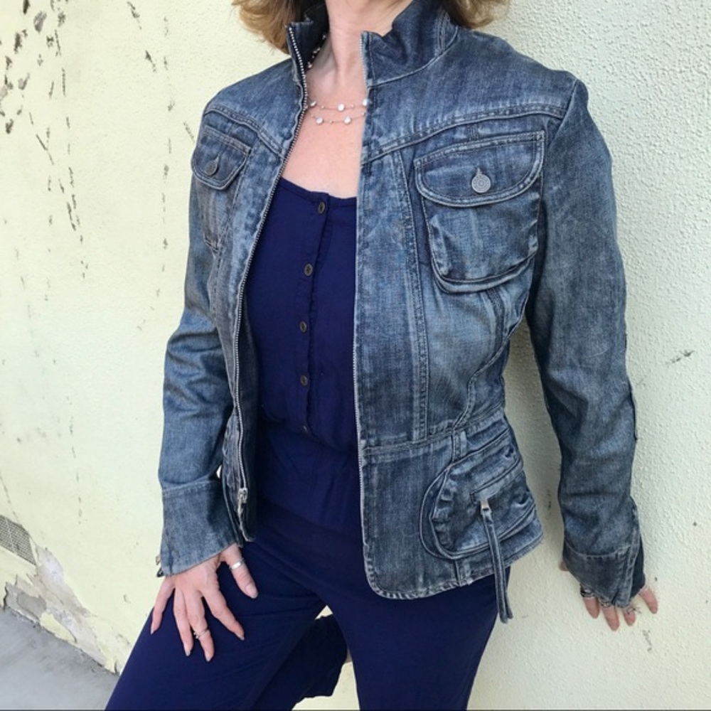 Banana Republic Denim Biker Jacket